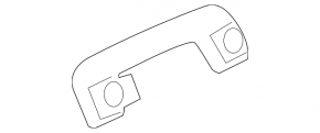 Rear left roof handle Porsche Macan 15-18 gray achatgrau