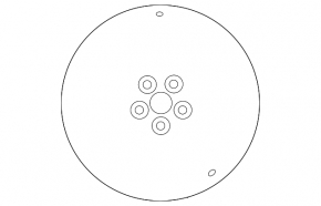 Wheel disk R18 Mazda3 MPS 09-12 curb