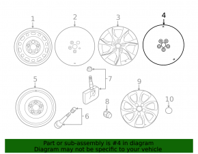 Wheel disk R18 Mazda3 MPS 09-12 curb