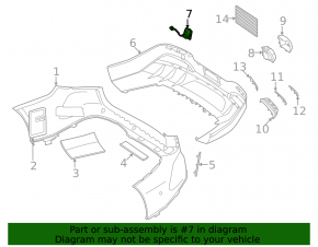 Mercedes EQS-class V297 22-25 AMG rear bumper towing hook cap pkg
