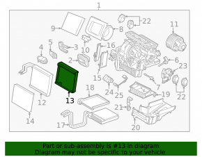 Ford Focus mk3 11-18 evaporator
