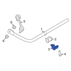 Rear stabilizer mounting bracket right Ford Edge 15-