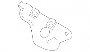 Exhaust manifold protection front upper Ford Explorer 16-19 3.5
