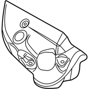 Exhaust manifold protection front upper Ford Explorer 16-19 3.5