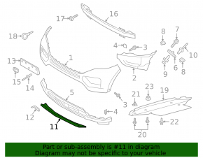 Front bumper lower trim Ford Explorer 20-