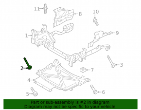 Front subframe mounting bolt (4 pcs.) Porsche Cayenne 19-26 90mm