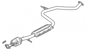 Exhaust line middle part with catalytic converter Mazda CX-30 20-21 2.5 FWD under CDS