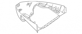 Black interior mirror cover for Volkswagen ID.4 23-25 (for camera)