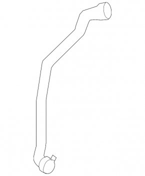Cooling pipe lower Mercedes W164 ML350