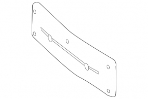 Front license plate area for Mercedes GLS-class X166 13-16
