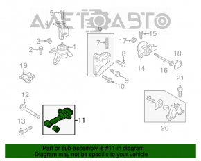 Rear engine mount for Hyundai Sonata 13-15 hybrid