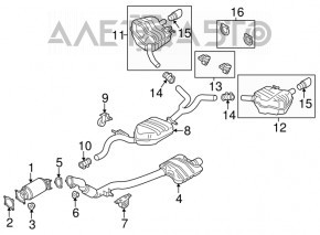 Intake pipe Audi A6 C7 12-15 pre-rest 2.0
