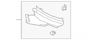 Front left lower fender liner for Audi E-Tron 19-23