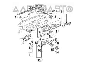 Dashboard knee pad Toyota Camry v30 2.4