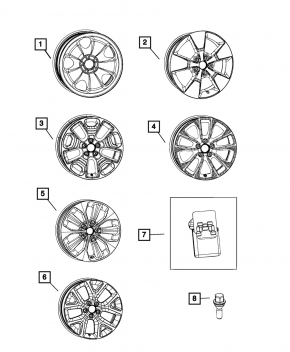 Wheel disk R17 Jeep Cherokee KL 14-22 iron