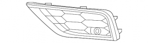 Lower grille front bumper left VW Tiguan 18-21