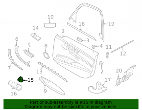 Front right window lift control BMW 3 F30 12-18