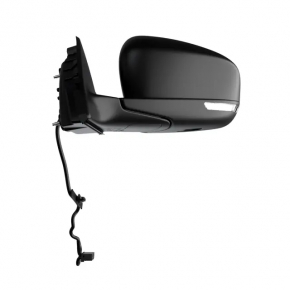 Side mirror left Jeep Cherokee KL 19-21 7+7 pins, white, BSM, heated, backlight, turn signal, broken housing, broken turn signal