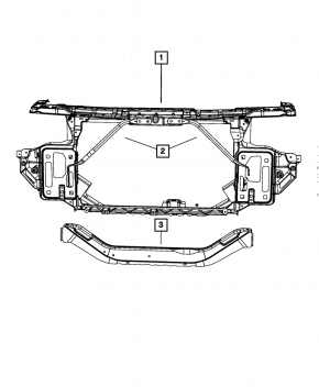 TV Panel Radiator Chrysler 200 11-14