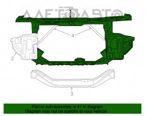 TV Panel Radiator Chrysler 200 11-14