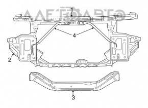 TV Panel Radiator Chrysler 200 11-14