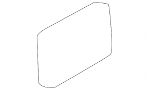 Mitsubishi Outlander 22-25 right arch trim cap, black