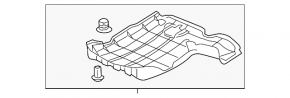 Rear underbody protection Honda HR-V 16-22