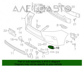 Fog light frame right Lexus RX350 RX450h 13-15 rest