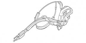 Rear right door lock Nissan Murano z52 15-