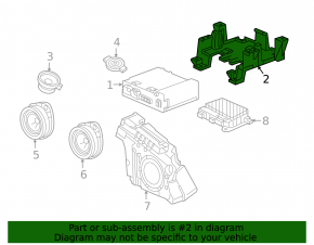 Chevrolet Volt Radio Bracket 16-
