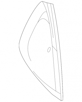 Kia EV6 22-24 black right side front panel trim