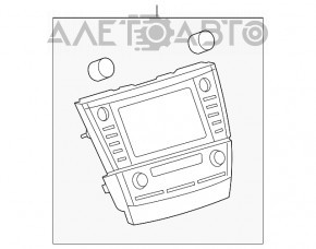 Monitor, tape recorder JBL, Radio, CD-player Toyota Camry v40 07-09 scratches