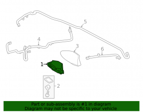 Toyota Rav4 16-18 navigation antenna fin assembly