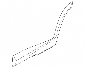 Hyundai Tucson 2022-2025 lower rear right door trim