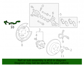 ABS Sensor Rear Right Lexus RX350 RX450h 10-15 AWD