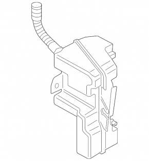 Audi Q3 8U 15-18 headlight washer reservoir without sensor and cover