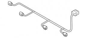 Wiring of the front bumper Audi A5 F5 17-19 for parking sensors