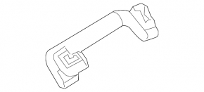 Ceiling handle rear right Porsche Cayenne 958 11-14 black, scratches
