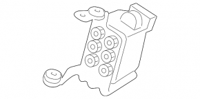 Porsche Panamera 10-16 air suspension valve control unit