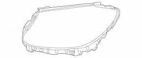 Headlight seal front left Mercedes C-class W205 15-18