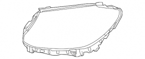 Headlight seal front left Mercedes C-class W205 15-18