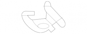 Mercedes W213 E 17-23 black trunk hook