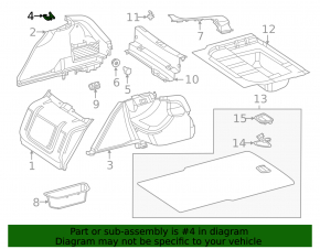 Mercedes W213 E 17-23 black trunk hook