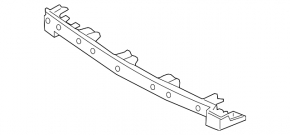 Bracket of support of radiator grille Ford Escape MK3 13-17 prerest, breakage of fastening, there is an element