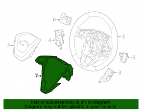 Ford Edge 15-18 Steering Wheel Cover Without Cap