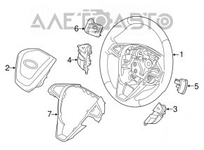 Ford Edge 15-18 Steering Wheel Cover Without Cap