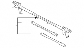 Mazda6 09-13 Windscreen Wiper Linkage with Motor