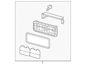 Left ventilation shield Mazda CX-9 16-23