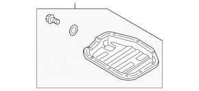 Nissan Rogue Sport 17-22 oil pan