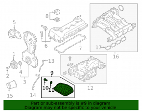 Nissan Rogue Sport 17-22 oil pan